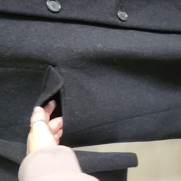 Ron Chereskin black cashmere overcoat, Men's classic coat - Picture 6 of 12